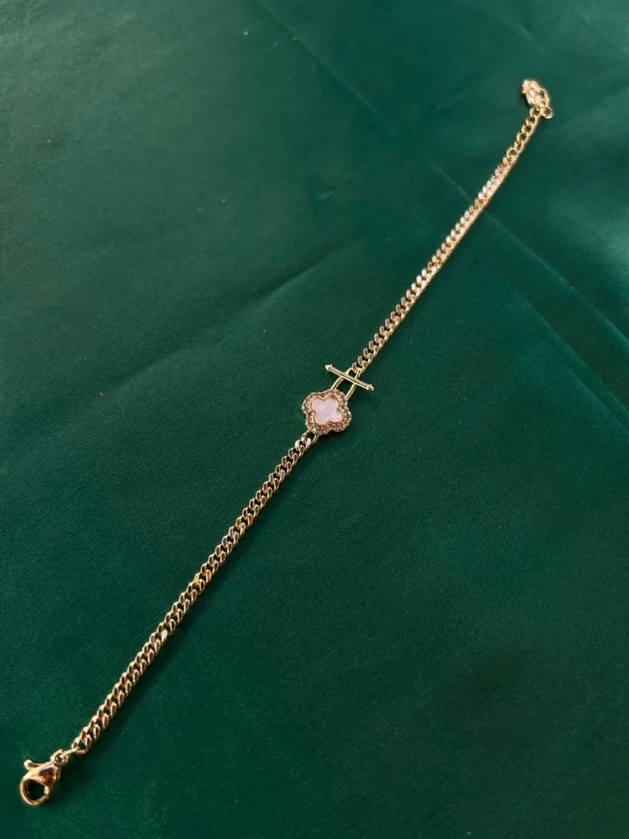 Pulsera Trébol en Chapa de Oro 18k — vista 5