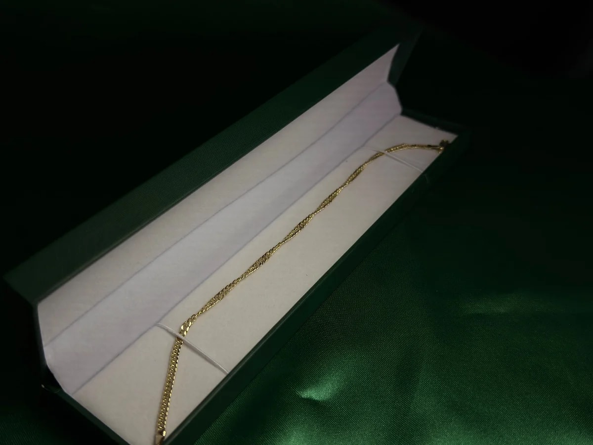 Pulsera Eslabones Torcidos Delicados en Chapa de Oro 18k — vista 6