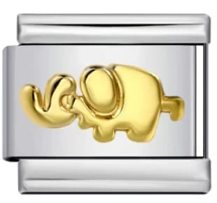 Charm Italiano Elefante Plateado — vista 2