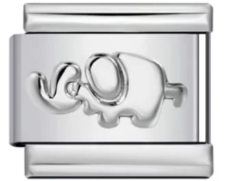 Charm Italiano Elefante Plateado — vista 2