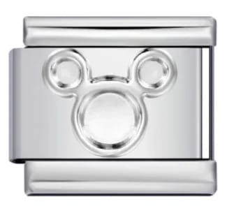 Charm Italiano Mickey Mouse Plateado