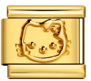 Charm Italiano Hello Kitty Dorado — vista 2