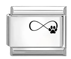 Charm Italiano Infinito Huella Plateado — vista 2