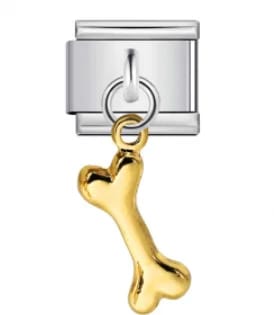 Charm Italiano Hueso Colgante Plateado — vista 2