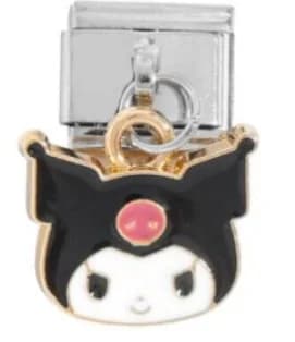 Charm Italiano Kuromi Colgante Plateado — vista 2
