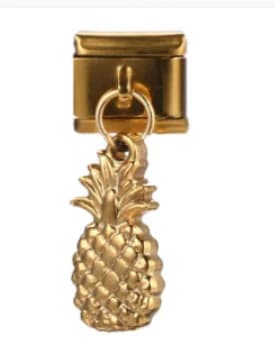 Charm Italiano Piña Colgante Dorado — vista 2