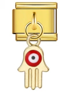 Charm Italiano Mano de Fátima Colgante Dorado — vista 2