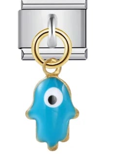 Charm Italiano Mano de Fátima Colgante Plateado — vista 2