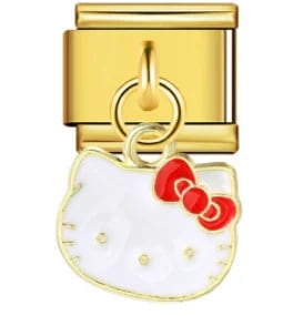 Charm Italiano Hello Kitty Colgante Dorado — vista 2