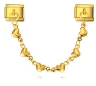 Charm Italiano Hearts Colgante Dorado — vista 2