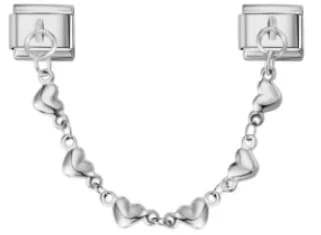 Charm Italiano Corazones Colgante Plateado — vista 2