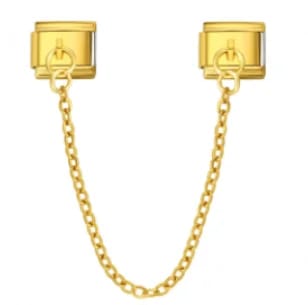 Charm Italiano Cadena Colgante Dorado — vista 2