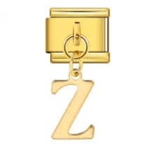 Charm Italiano Letra Z Colgante Dorado — vista 2