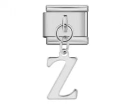 Charm Italiano Letra Z Colgante Plateado — vista 2