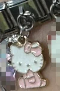Charm Italiano Hello Kitty Colgante Plateado — vista 2