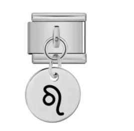 Charm Italiano Signo Leo Colgante Plateado — vista 2