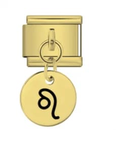 Charm Italiano Signo Leo Colgante Dorado — vista 2
