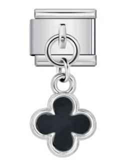 Charm Italiano Trébol Negro Colgante — vista 2