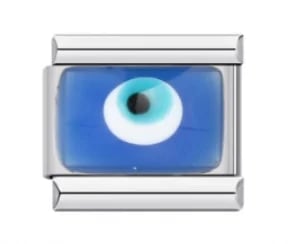 Charm Italiano Ojo Turco Plateado — vista 2