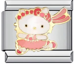 Charm Italiano Hello Kitty Bailarina Plateado — vista 2