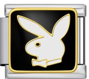 Charm Italiano Logo Playboy Plateado — vista 2