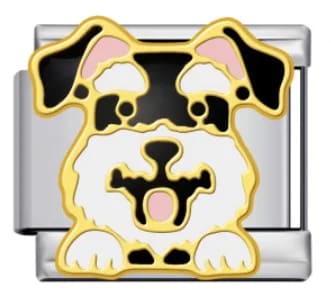 Charm Italiano Perro Terrier Plateado — vista 2
