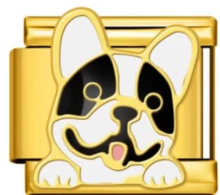 Charm Italiano Bulldog Francés Dorado — vista 2
