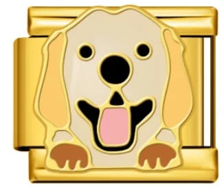 Charm Italiano Perro Dorado — vista 2