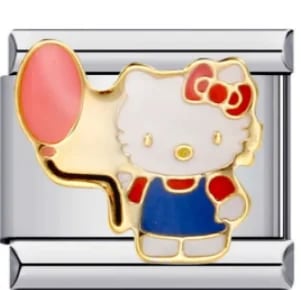 Charm Italiano Hello Kitty Globo Plateado — vista 2