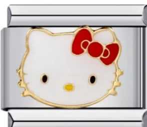 Charm Italiano Hello Kitty Plateado — vista 2