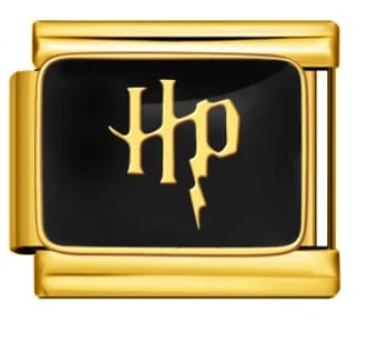 Charm Italiano Logo Harry Potter Dorado — vista 2