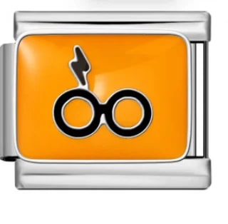 Charm Italiano Gafas y Rayo Harry Potter Plateado — vista 2
