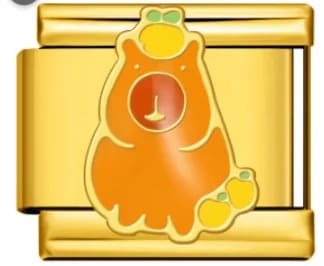Charm Italiano Oso Rilakkuma Dorado — vista 2