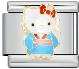 Charm Italiano Hello Kitty Kimono Plateado — vista 2