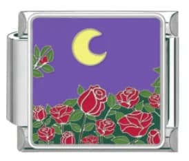 Charm Italiano Noche de Rosas Plateado — vista 2