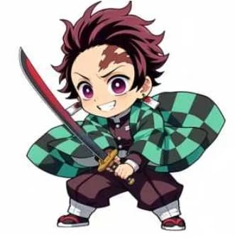 Charm Italiano Tanjiro Kamado Plateado — vista 2