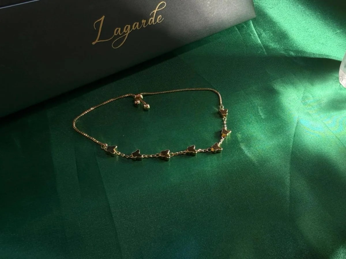 Pulsera Múltiples Estrellas en Chapa de Oro 18k — vista 5