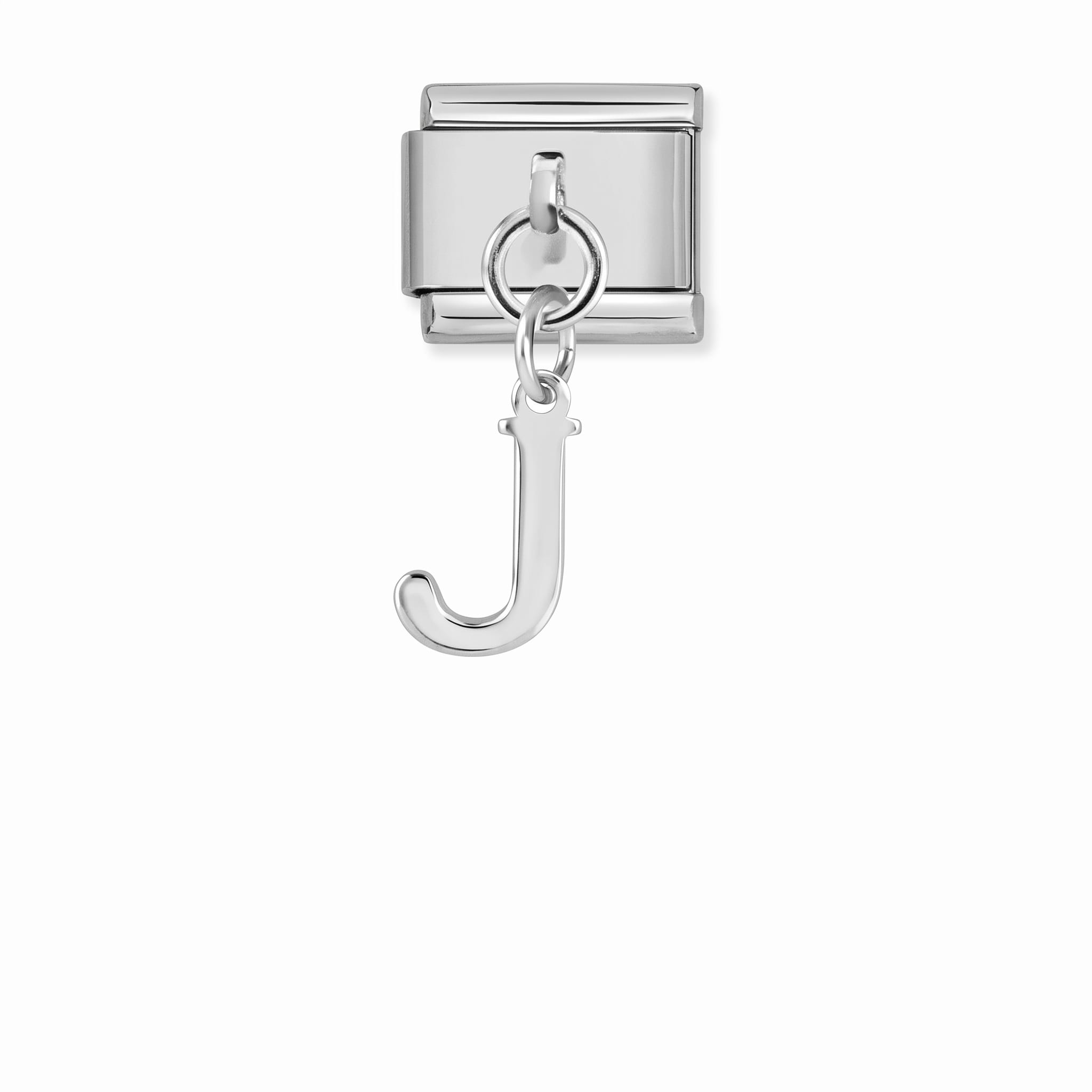 Charm Italiano Letra J Colgante Plateado