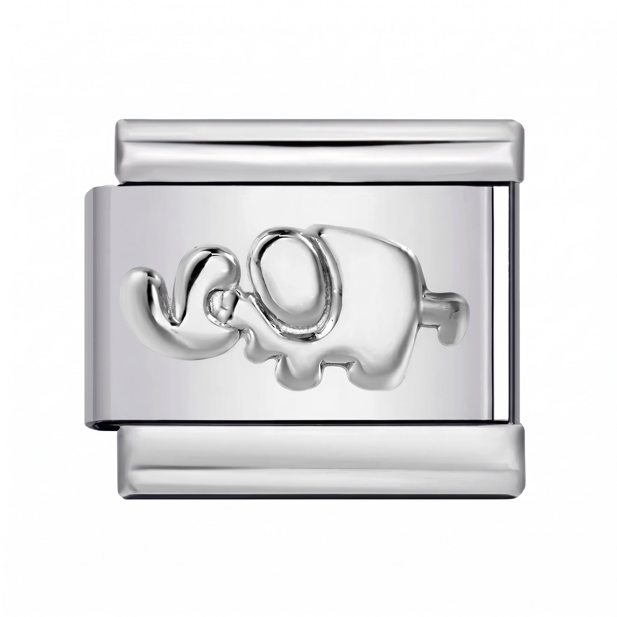 Charm Italiano Elefante Plateado