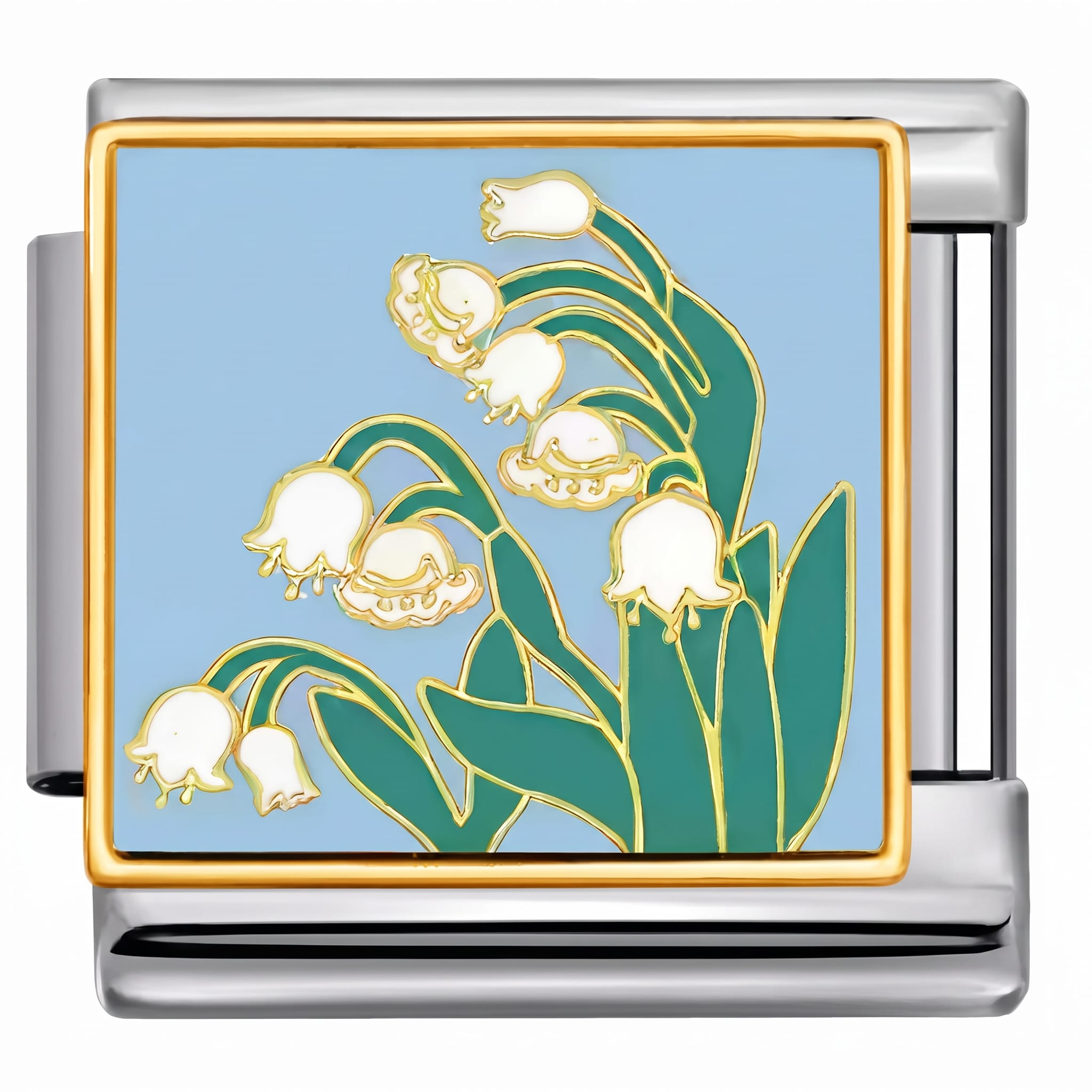 Charm Italiano Lirio de los Valles Plateado