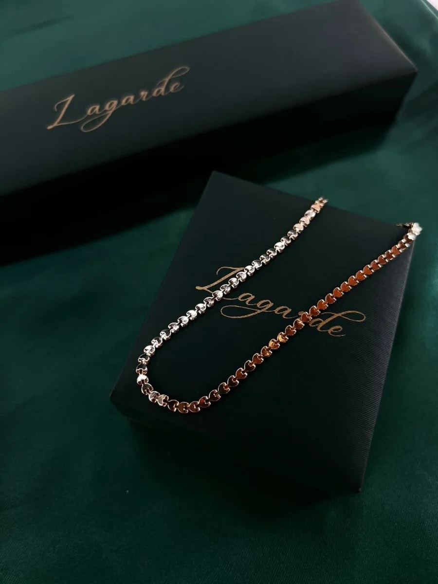 Collar Minicores Chapa de Oro 18k — vista 2