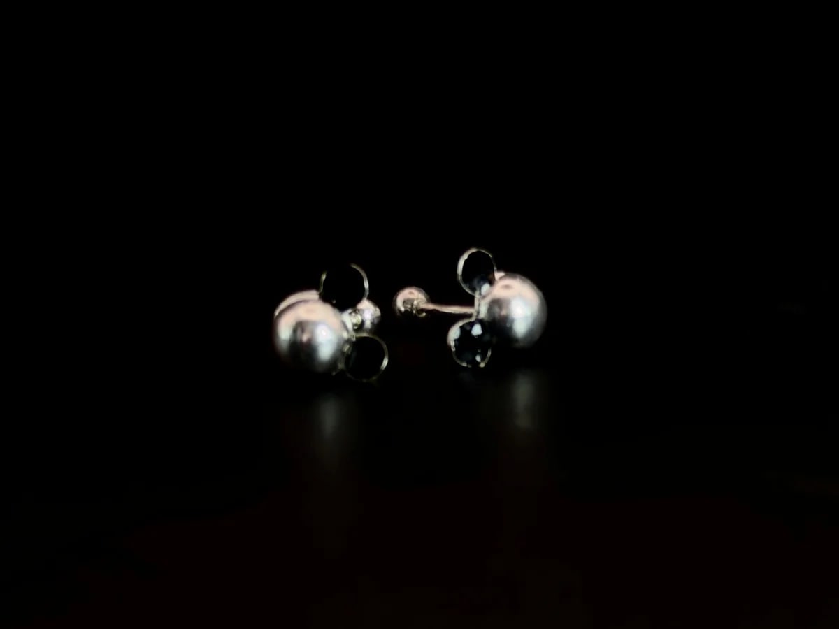 Broquel Mickey inlfado de plata .925