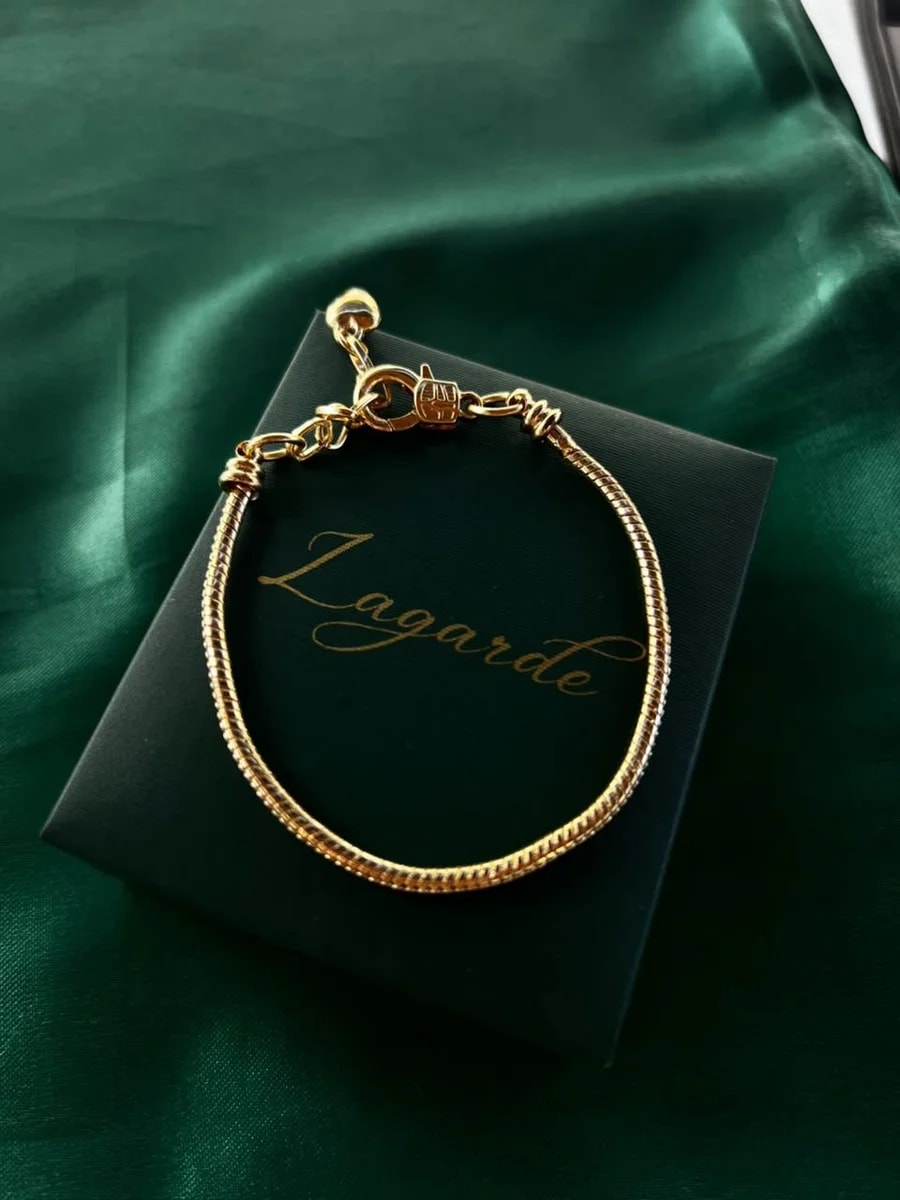 Pulsera Estilo Pandora en Chapa de Oro 18k — vista 2