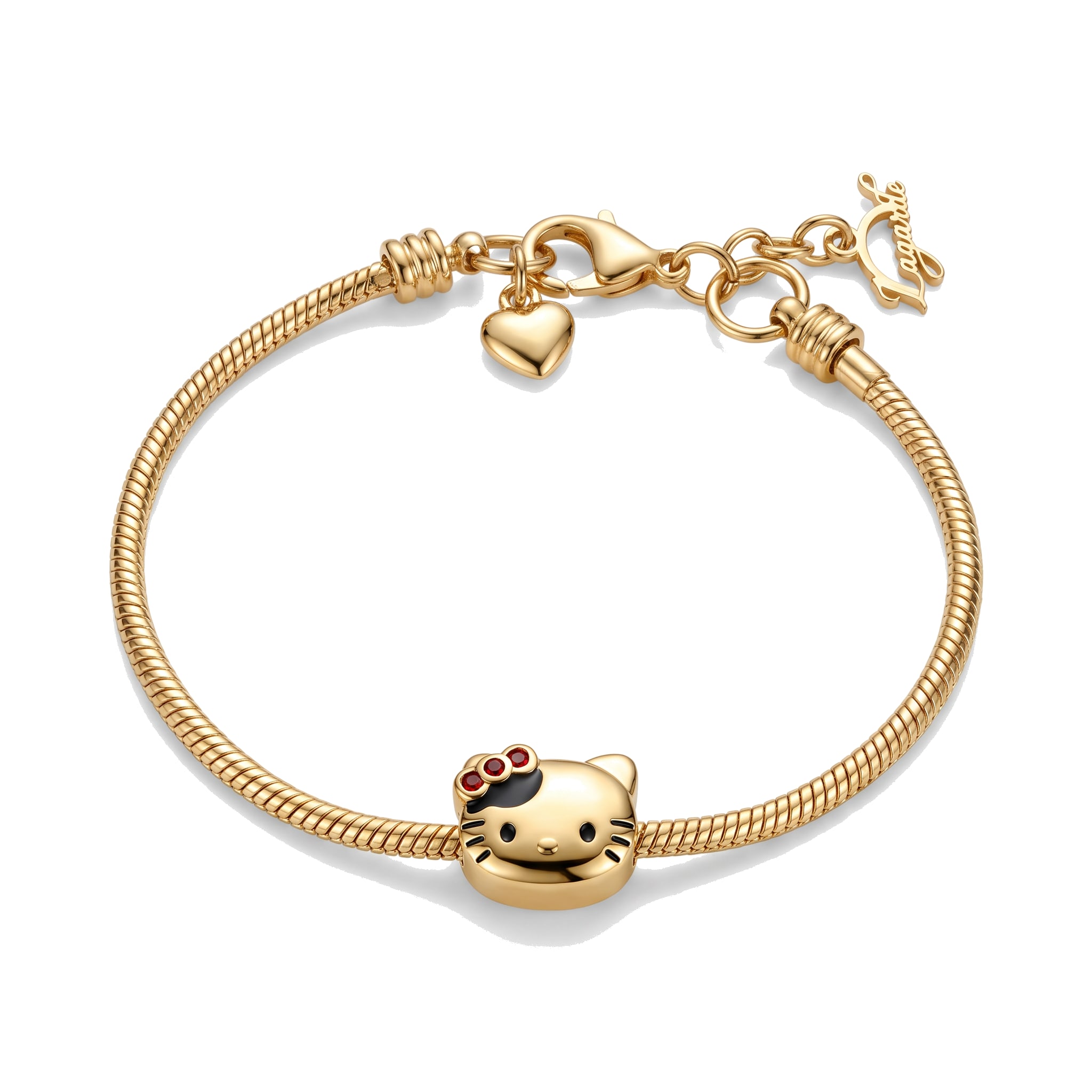 Pulsera Estilo Pandora en Chapa de Oro 18k