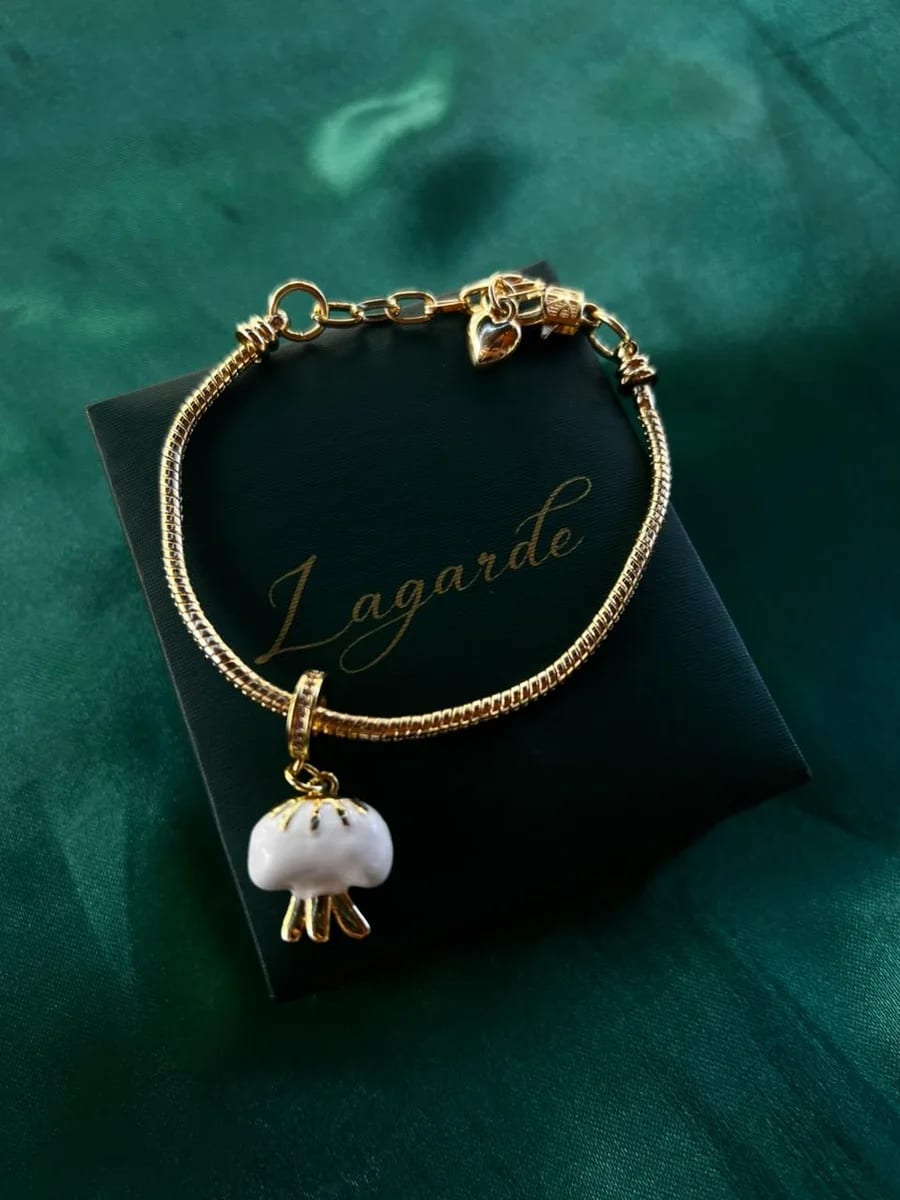 Pulsera Estilo Pandora en Chapa de Oro 18k — vista 2