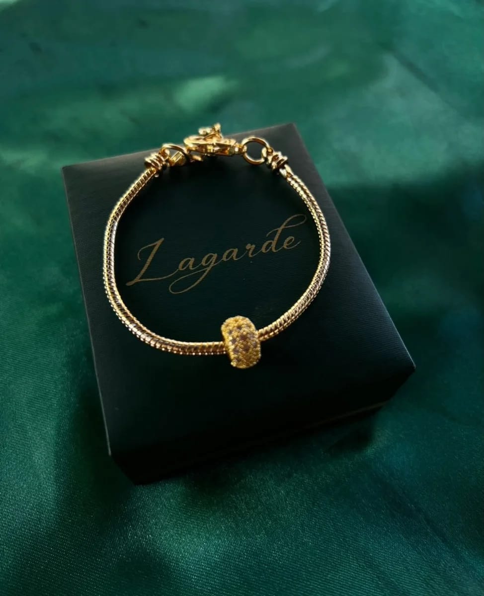 Pulsera Estilo Pandora en Chapa de Oro 18k — vista 2