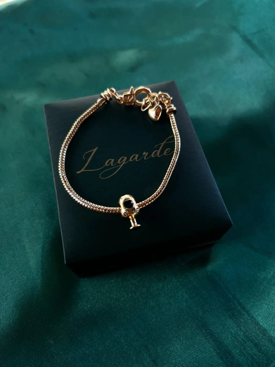 Pulsera Estilo Pandora en Chapa de Oro 18k — vista 2