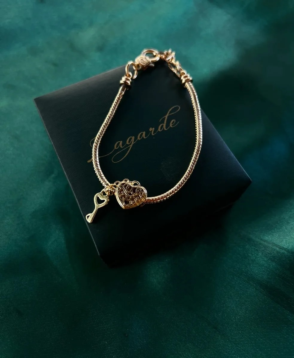 Pulsera Estilo Pandora en Chapa de Oro 18k — vista 2