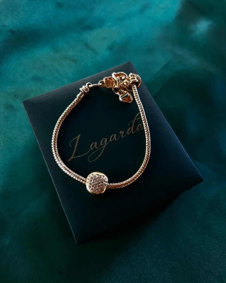 Pulsera Estilo Pandora en Chapa de Oro 18k — vista 2