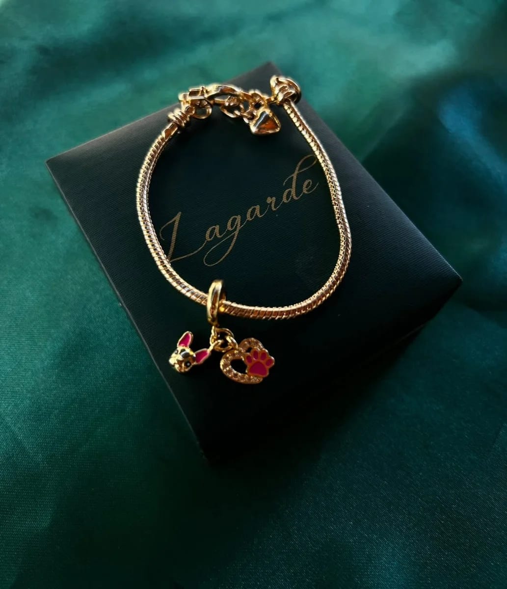 Pulsera Estilo Pandora en Chapa de Oro 18k — vista 2
